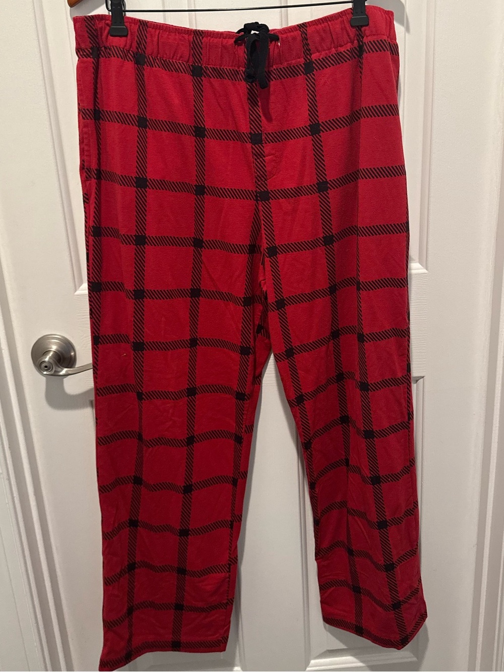 Mens Soma Red Black Plaid Lounge Pants Size XL